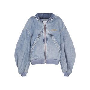 The Attico Women's Coats Clear Blue